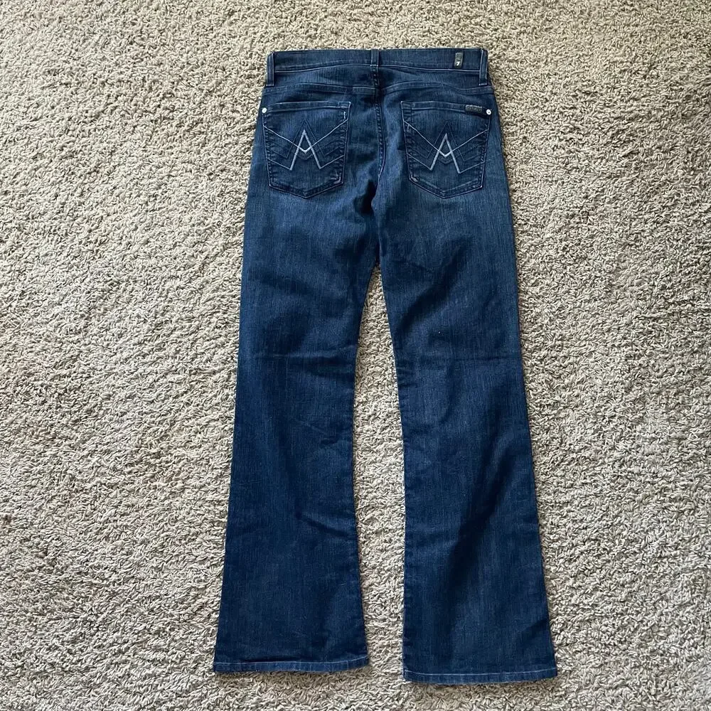 7 for all Mankind Bootcut Dark Wash jeans size 31 y2k midrise